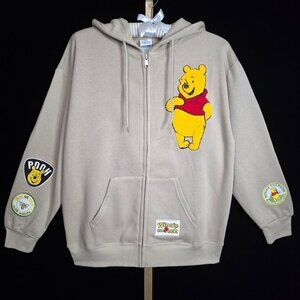 NWT Disney Winnie the Pooh Women's Full Zip Brushed Fleece Hoodie L